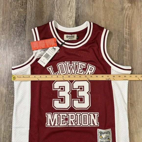 Mens Kobe Bryant Lower Merion High School Jersey Headgear Classics Maroon Small - Picture 6 of 7